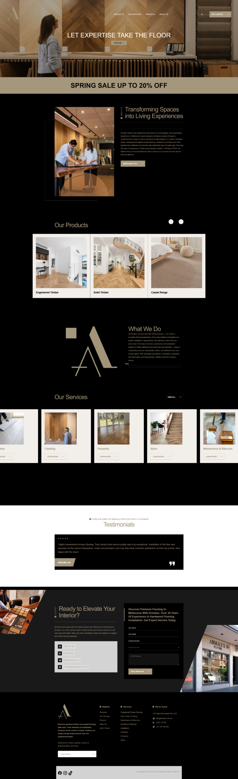 Armalux website