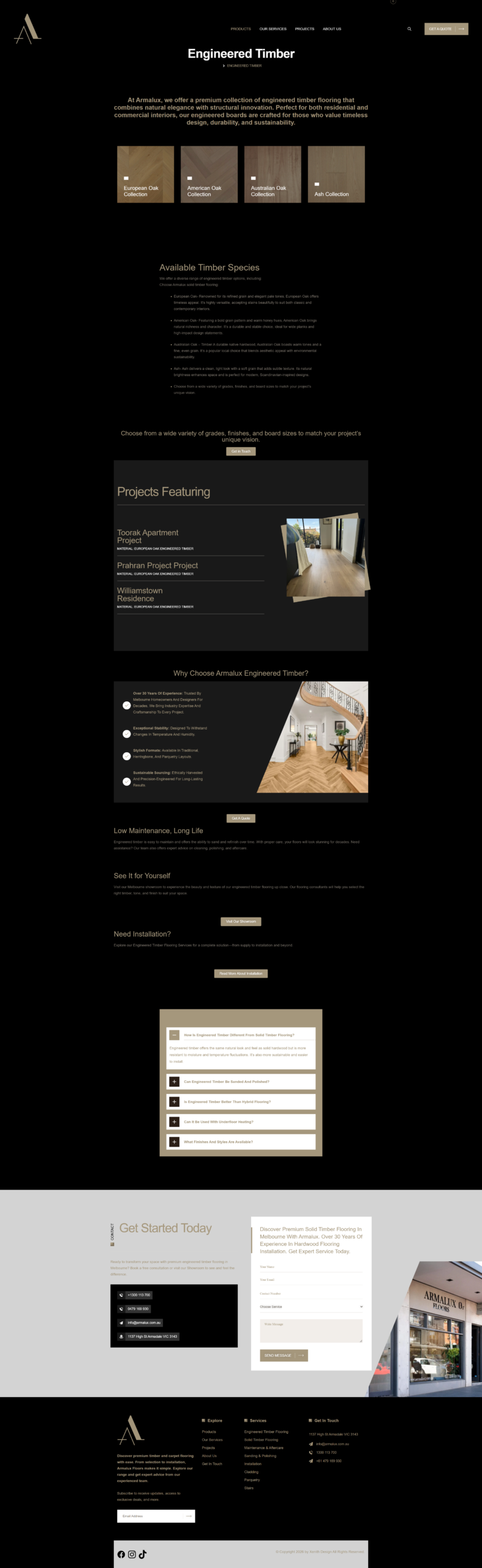 Armalux engineered timber page